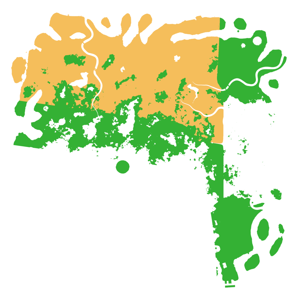 Biome Rust Map: Procedural Map, Size: 6000, Seed: 177777