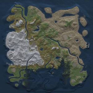 Thumbnail Rust Map: Procedural Map, Size: 4800, Seed: 482223992, 17 Monuments