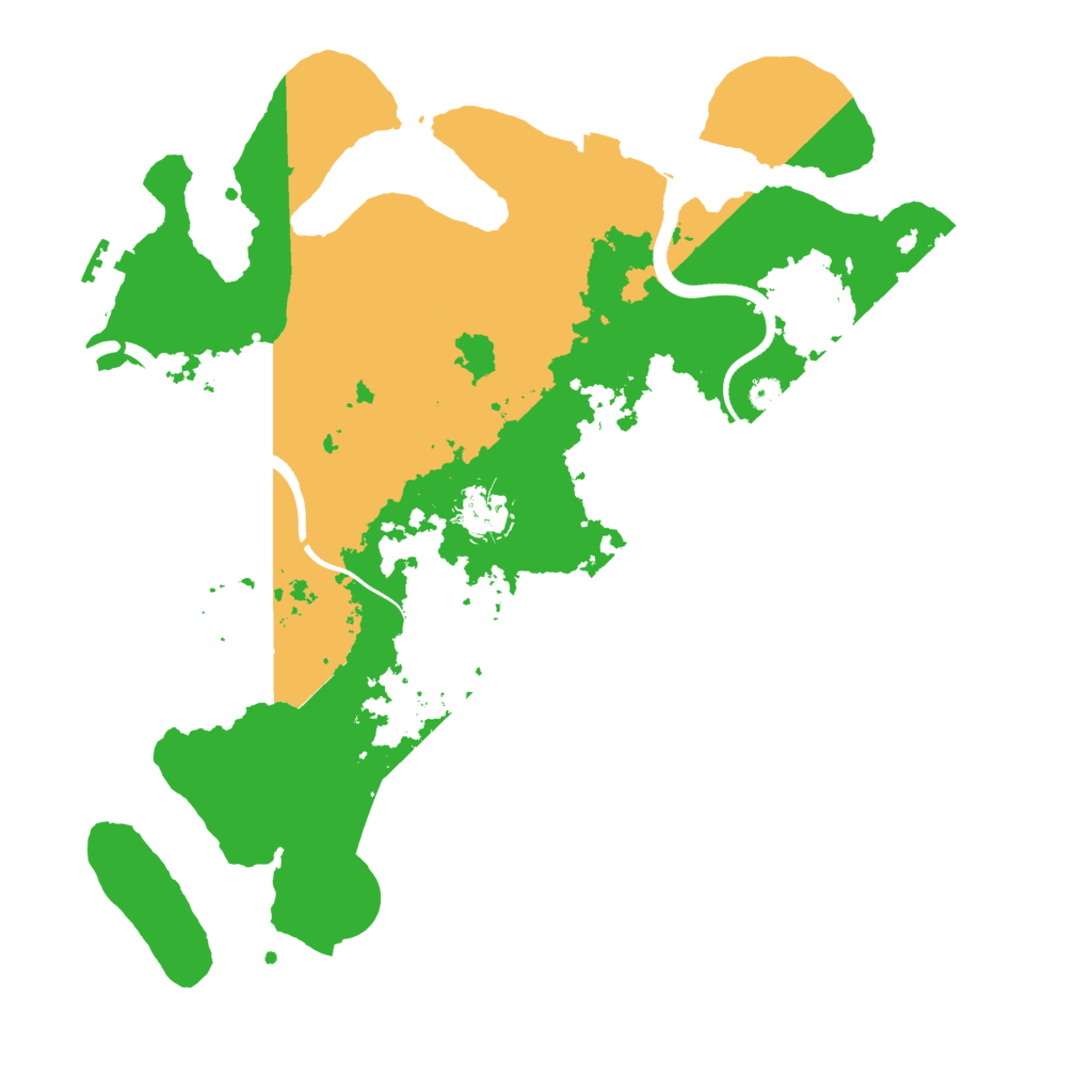 Biome Rust Map: Procedural Map, Size: 3500, Seed: 14497999