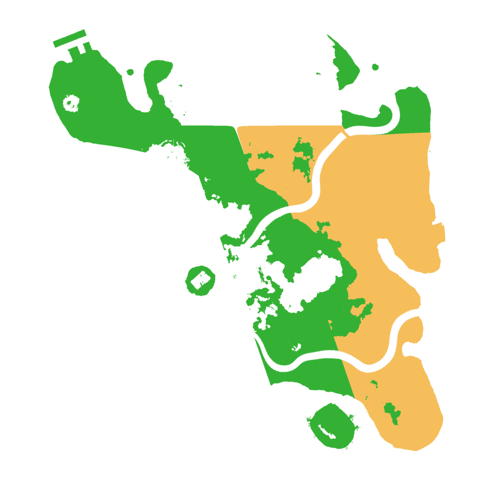 Biome Rust Map: Procedural Map, Size: 3000, Seed: 16219