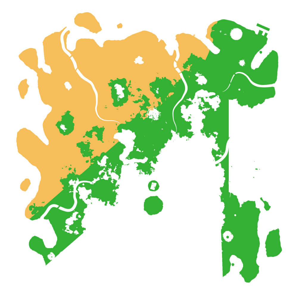 Biome Rust Map: Procedural Map, Size: 4500, Seed: 916274780