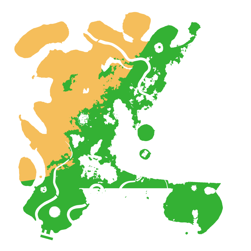 Biome Rust Map: Procedural Map, Size: 4000, Seed: 29317281