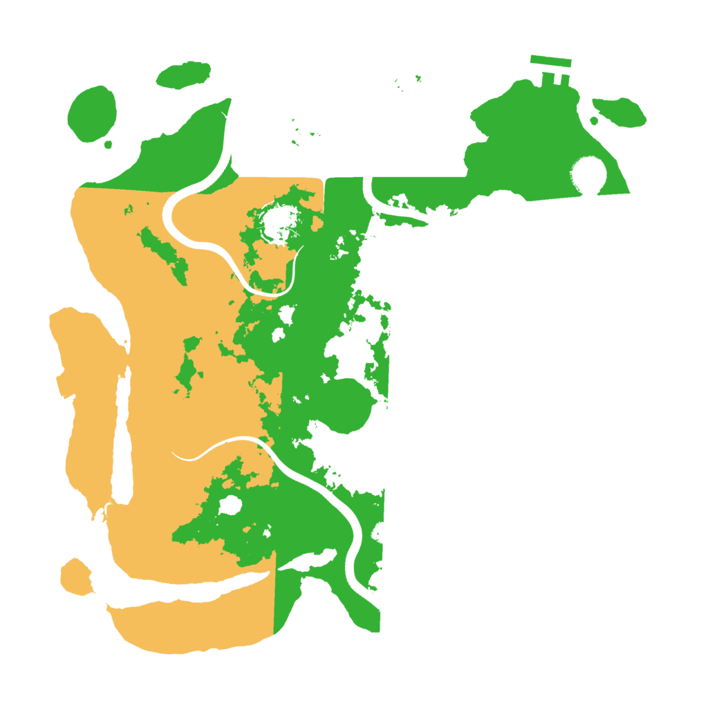 Biome Rust Map: Procedural Map, Size: 3500, Seed: 502188737