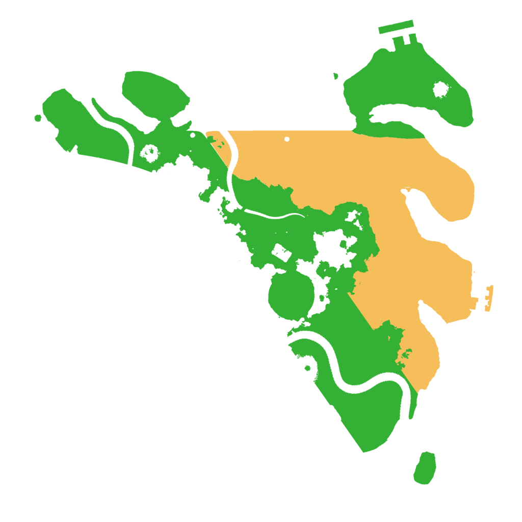 Biome Rust Map: Procedural Map, Size: 3000, Seed: 87654321