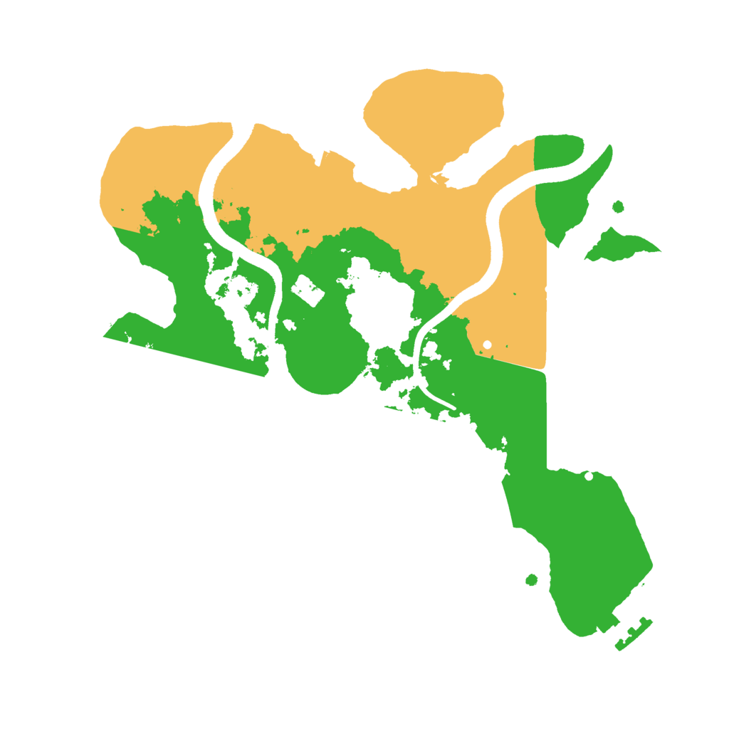 Biome Rust Map: Procedural Map, Size: 2500, Seed: 304916816