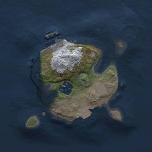 Thumbnail Rust Map: Procedural Map, Size: 1742, Seed: 2091719469, 3 Monuments