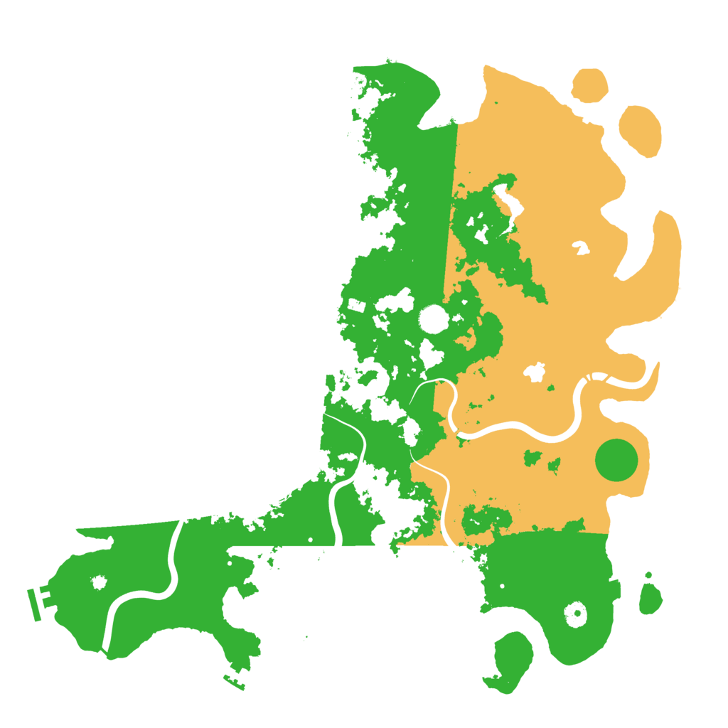 Biome Rust Map: Procedural Map, Size: 4500, Seed: 1890479006