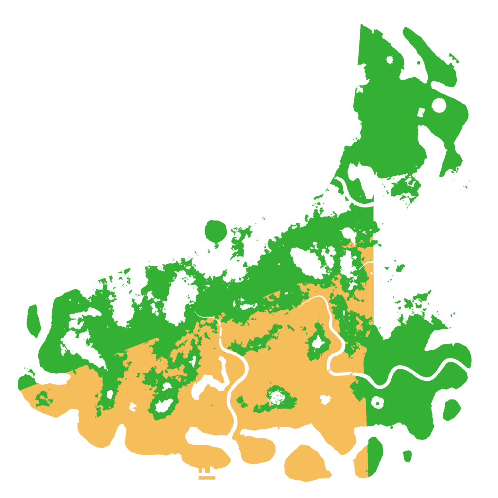 Biome Rust Map: Procedural Map, Size: 6000, Seed: 45678768