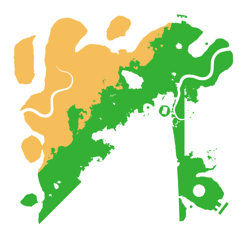 Biome Rust Map: Procedural Map, Size: 3600, Seed: 1573