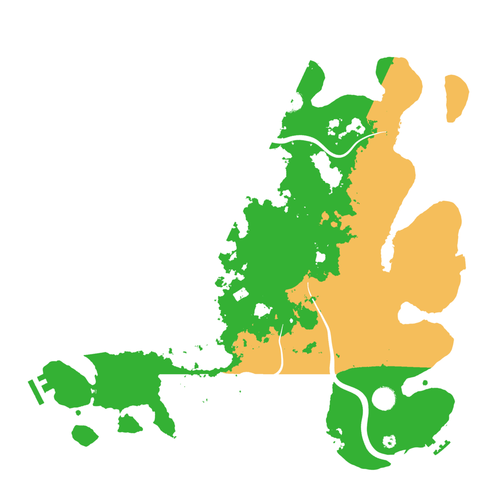 Biome Rust Map: Procedural Map, Size: 3800, Seed: 627037534