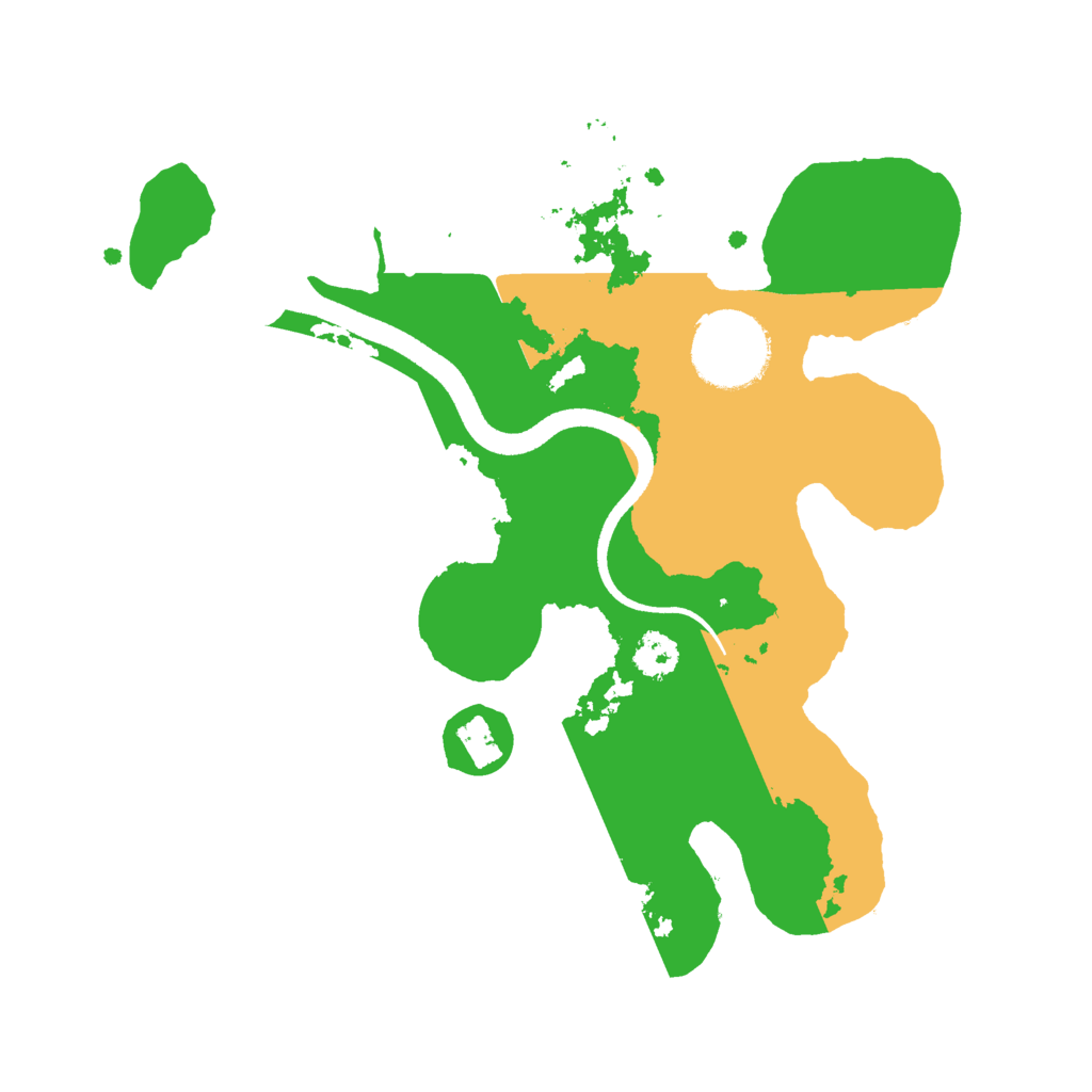 Biome Rust Map: Procedural Map, Size: 2500, Seed: 1871622085