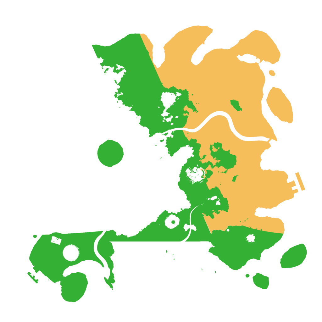 Biome Rust Map: Procedural Map, Size: 3500, Seed: 1934534475
