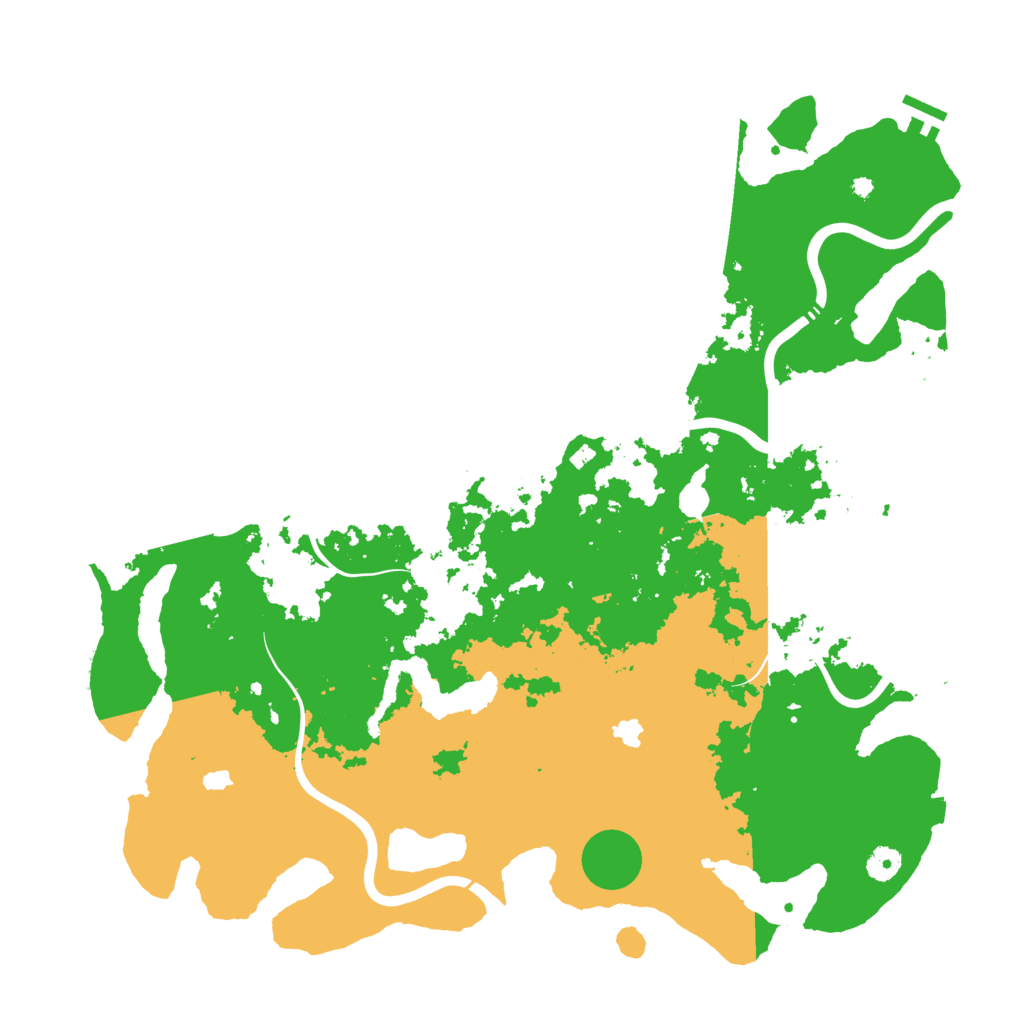 Biome Rust Map: Procedural Map, Size: 4500, Seed: 1517273668
