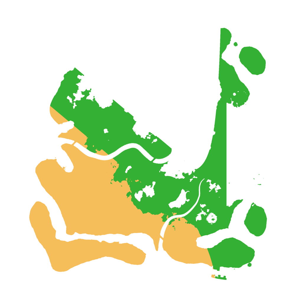 Biome Rust Map: Procedural Map, Size: 3000, Seed: 422485542