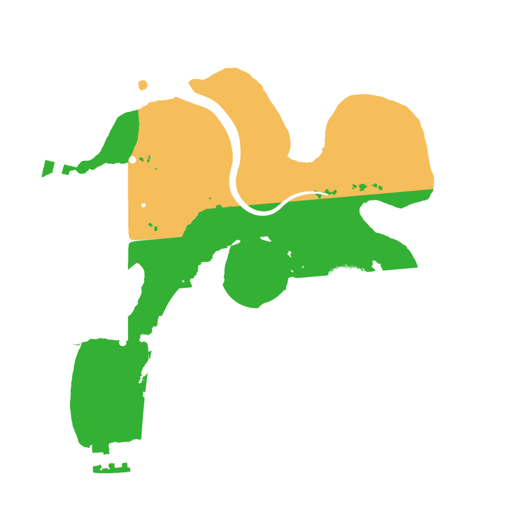 Biome Rust Map: Procedural Map, Size: 2100, Seed: 67420