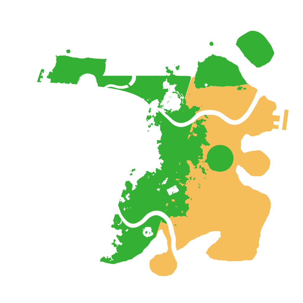 Biome Rust Map: Procedural Map, Size: 3000, Seed: 82254
