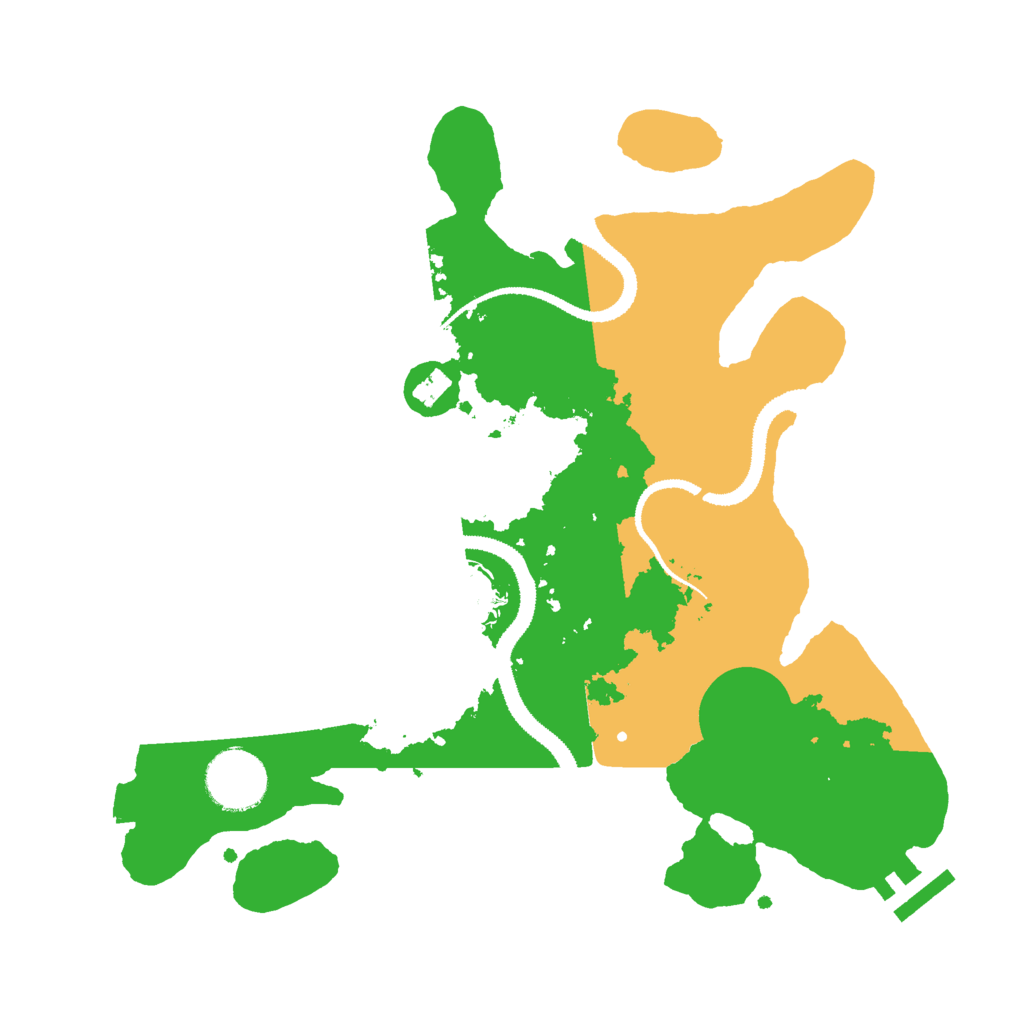 Biome Rust Map: Procedural Map, Size: 3000, Seed: 2091903491