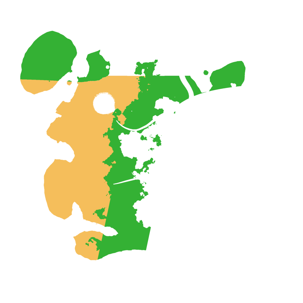 Biome Rust Map: Procedural Map, Size: 2500, Seed: 15244392