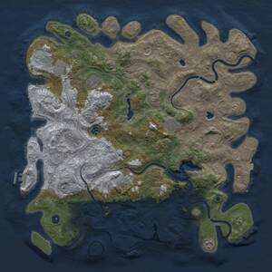 Thumbnail Rust Map: Procedural Map, Size: 4800, Seed: 1405323954, 17 Monuments