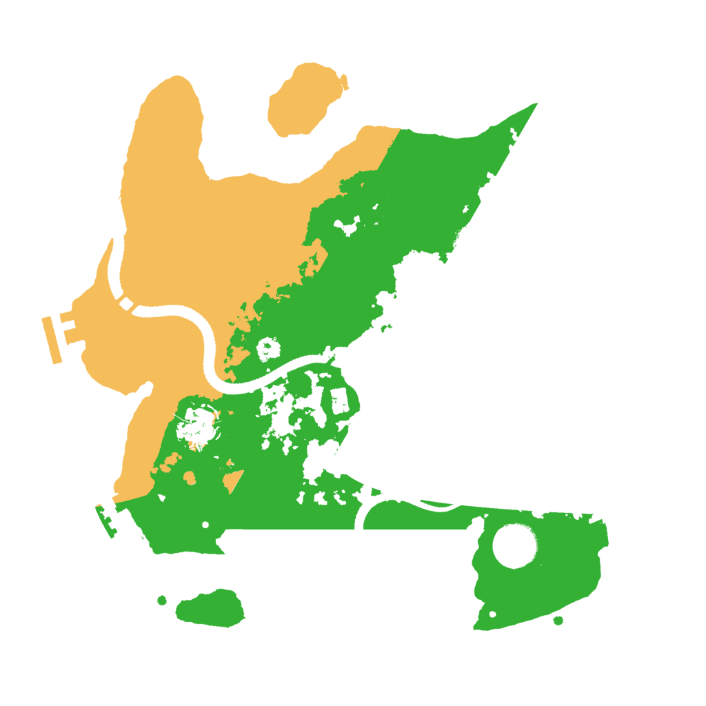 Biome Rust Map: Procedural Map, Size: 3000, Seed: 654664