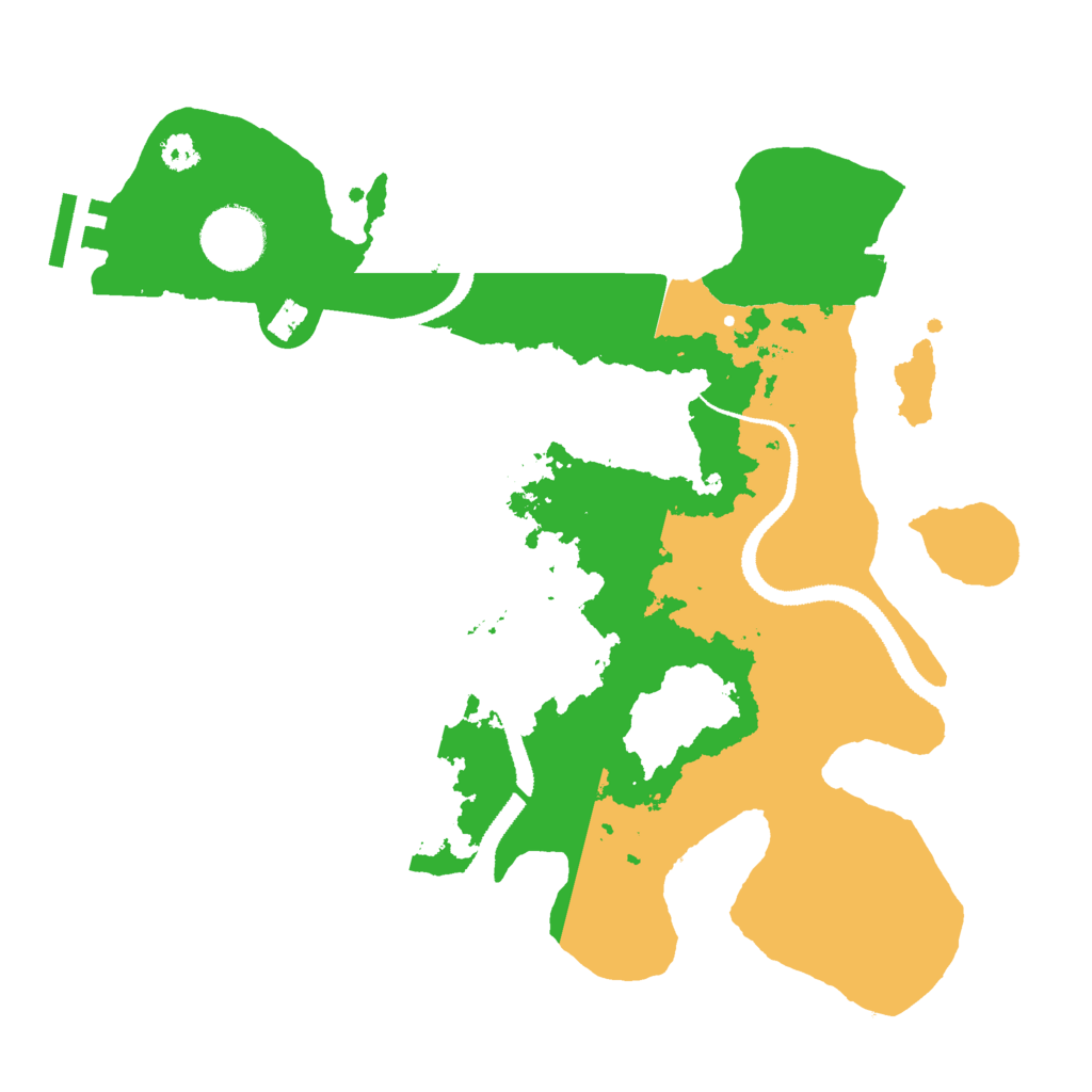 Biome Rust Map: Procedural Map, Size: 3000, Seed: 49226