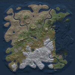 Thumbnail Rust Map: Procedural Map, Size: 4500, Seed: 2084126565, 17 Monuments