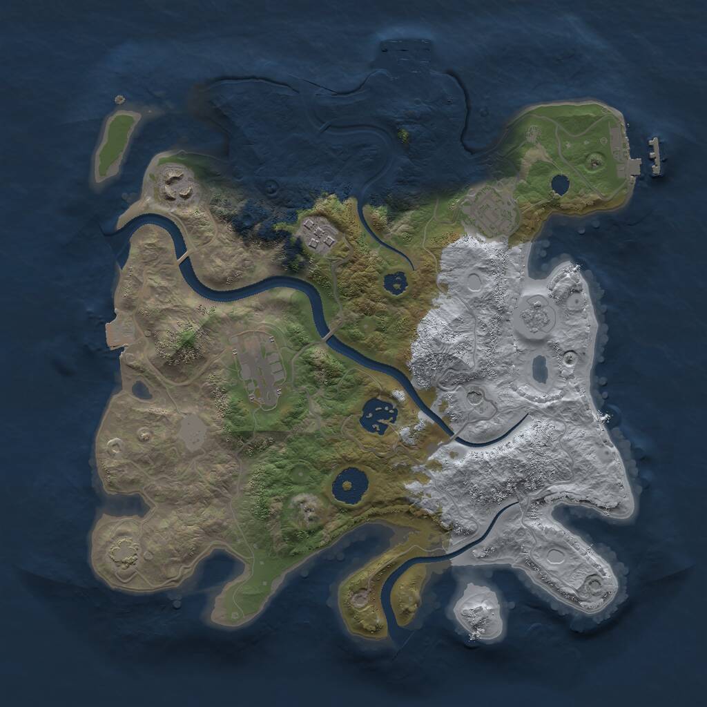 Rust Map: Procedural Map, Size: 2998, Seed: 49998, 11 Monuments