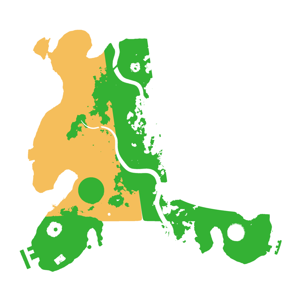 Biome Rust Map: Procedural Map, Size: 3000, Seed: 46252573