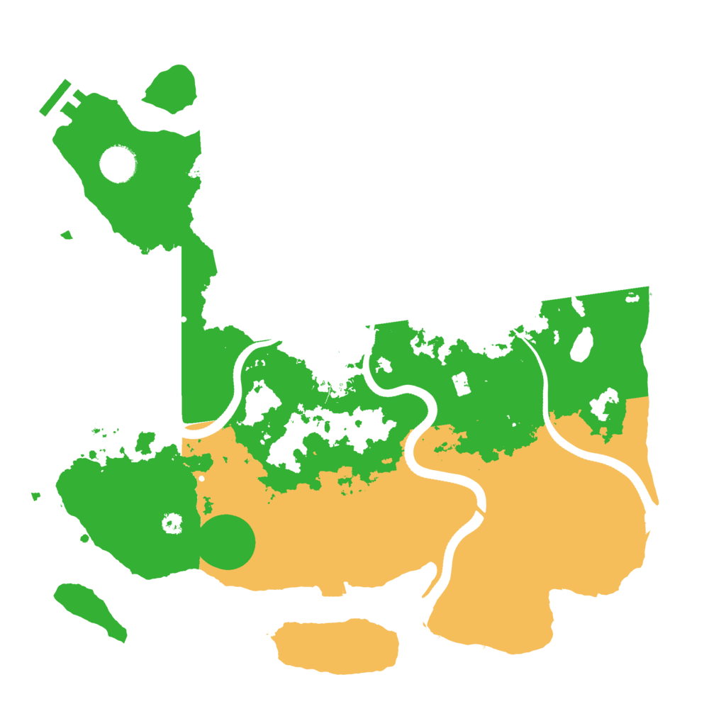 Biome Rust Map: Procedural Map, Size: 3500, Seed: 2092365480