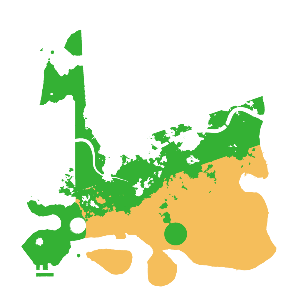Biome Rust Map: Procedural Map, Size: 3500, Seed: 1838710544