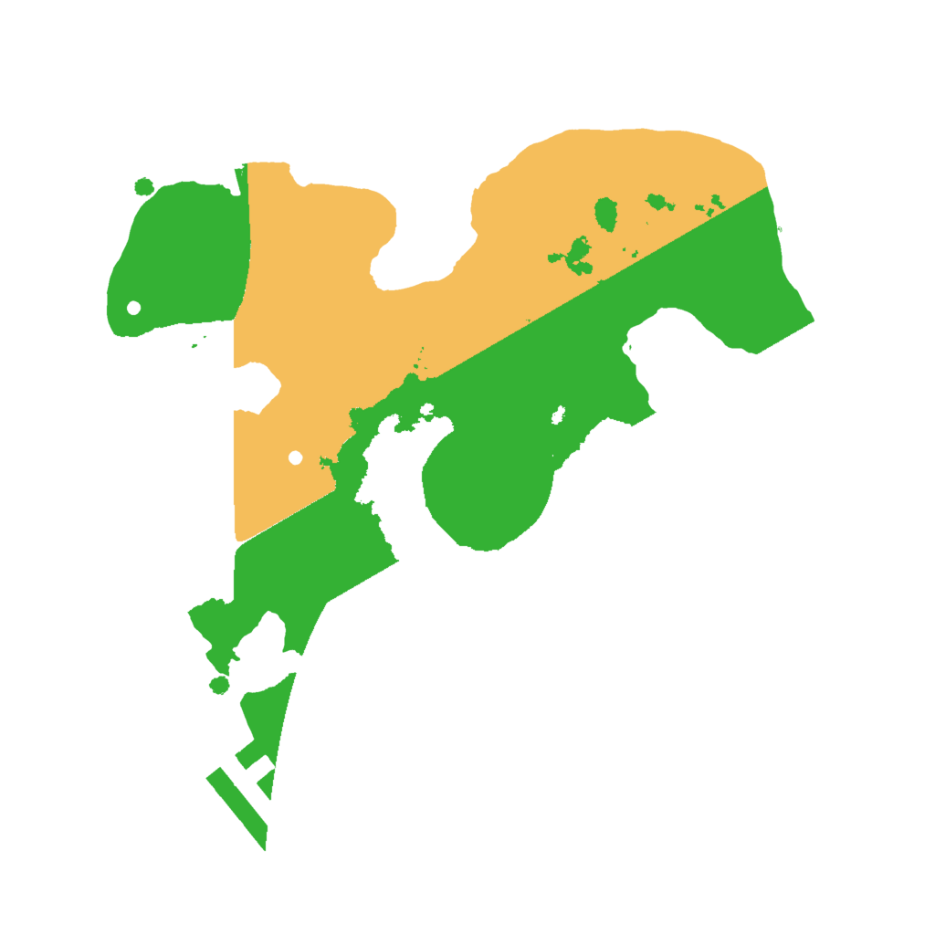 Biome Rust Map: Procedural Map, Size: 2000, Seed: 7622663