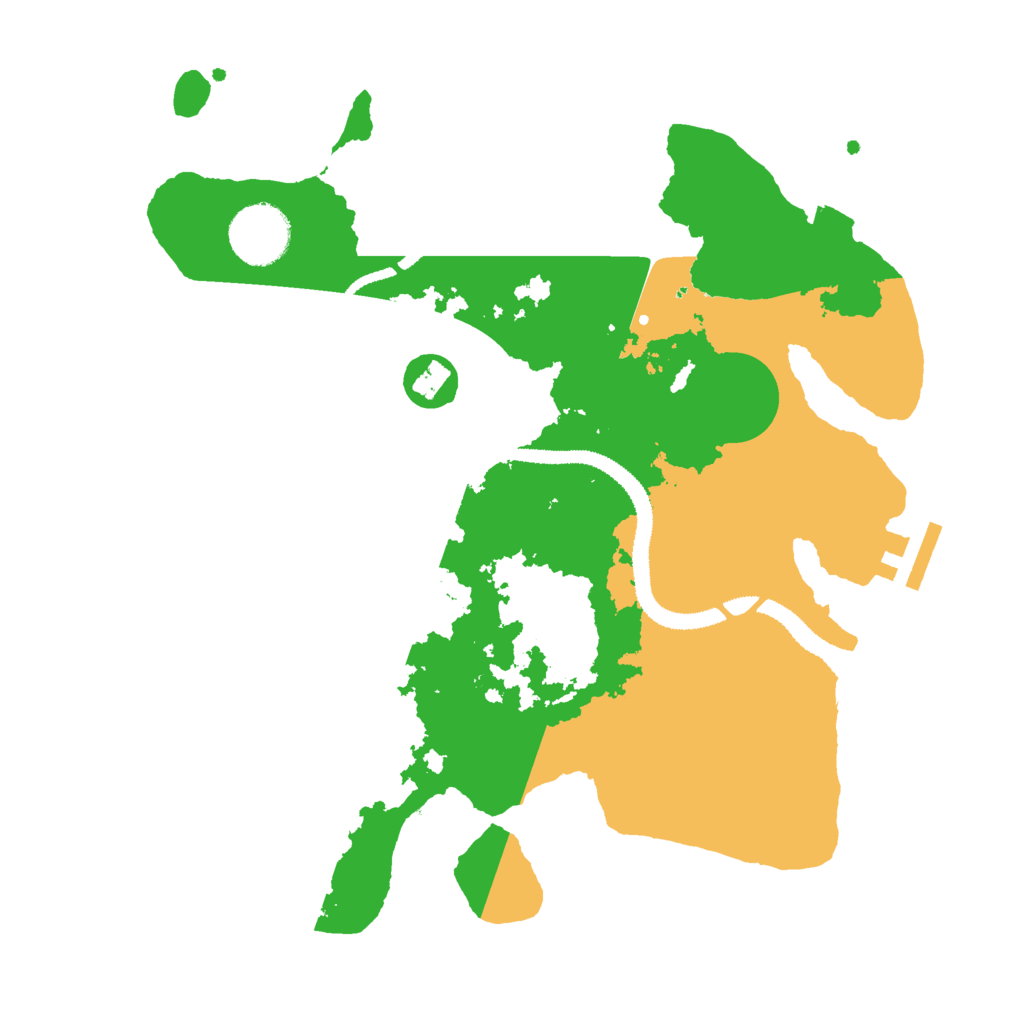 Biome Rust Map: Procedural Map, Size: 3000, Seed: 1692299860