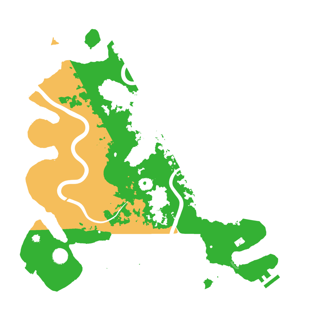 Biome Rust Map: Procedural Map, Size: 3500, Seed: 52224