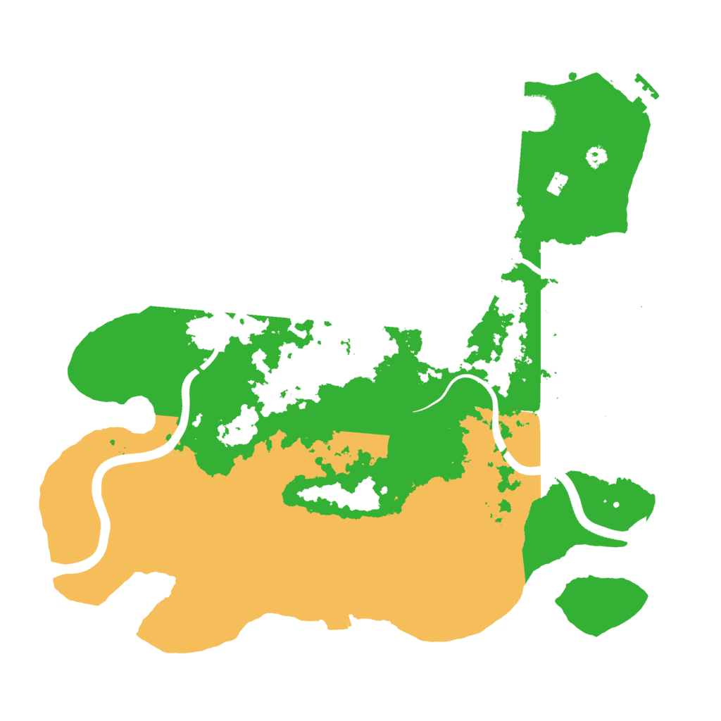 Biome Rust Map: Procedural Map, Size: 3500, Seed: 56757753