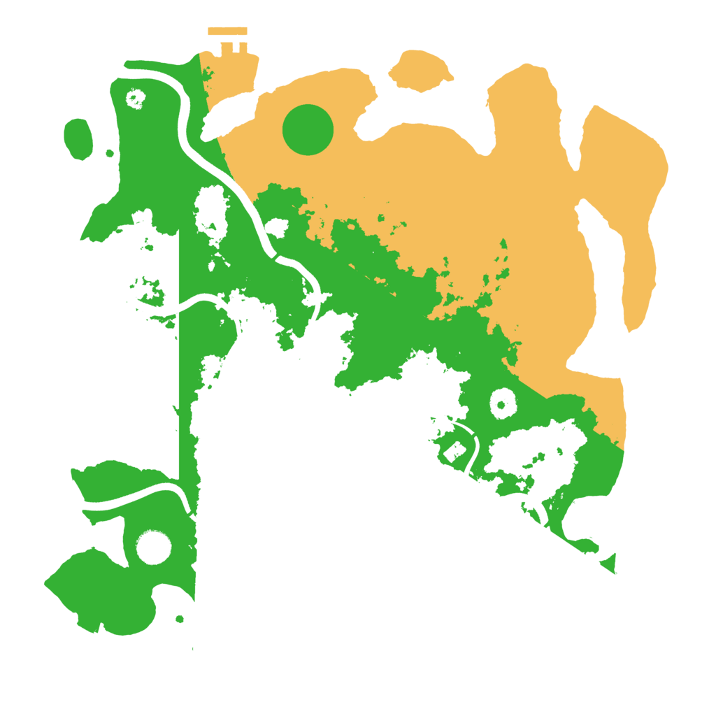 Biome Rust Map: Procedural Map, Size: 3700, Seed: 654634255