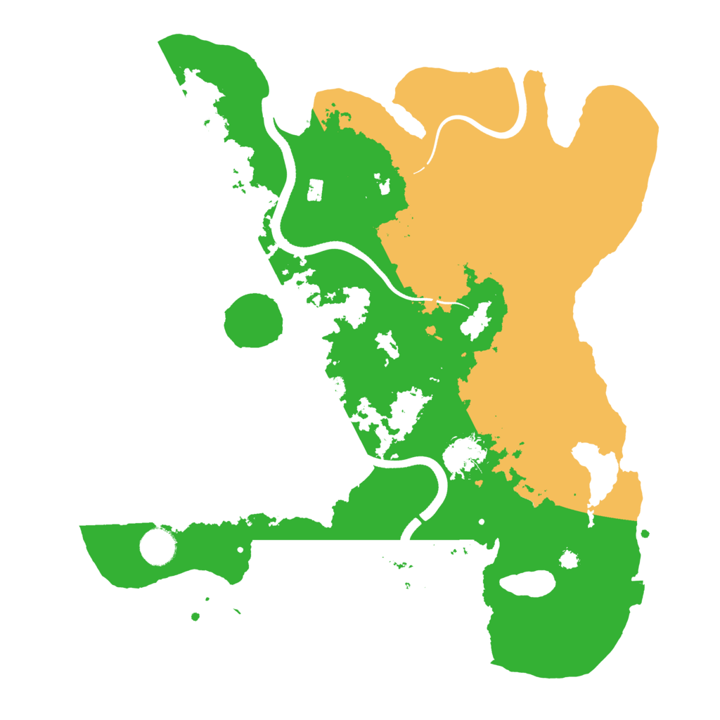 Biome Rust Map: Procedural Map, Size: 3500, Seed: 876816796
