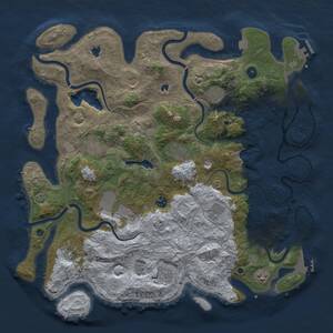 Thumbnail Rust Map: Procedural Map, Size: 4500, Seed: 1173207256, 17 Monuments
