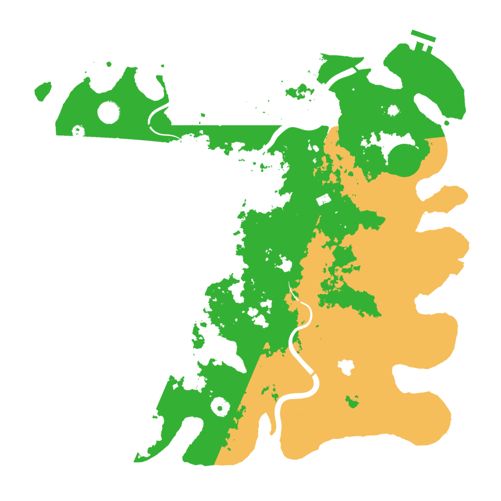Biome Rust Map: Procedural Map, Size: 4000, Seed: 166666667