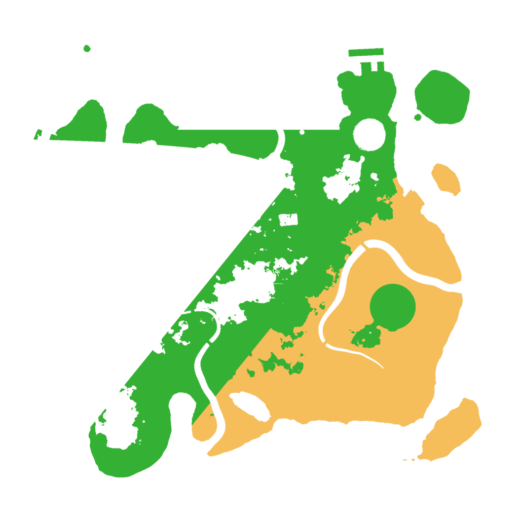 Biome Rust Map: Procedural Map, Size: 3000, Seed: 28127