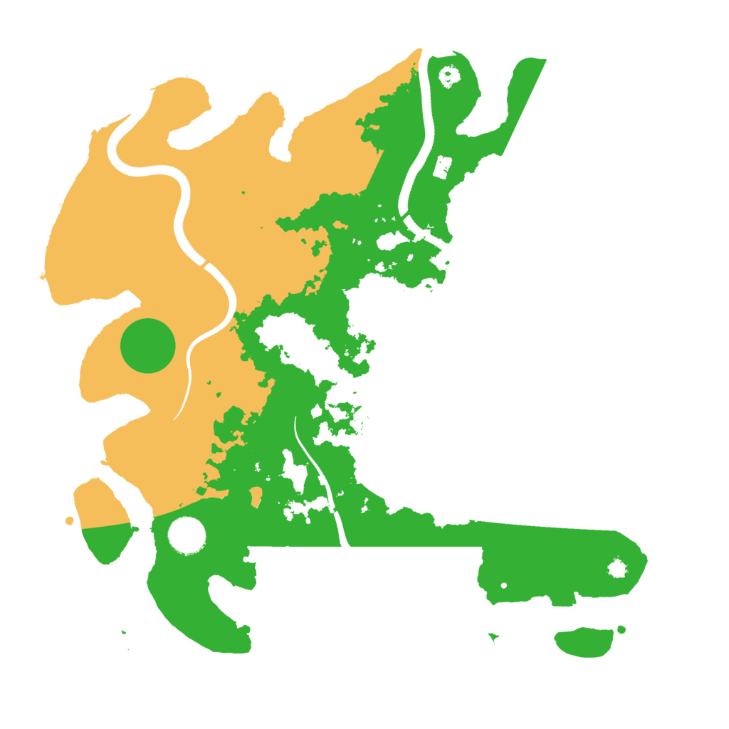 Biome Rust Map: Procedural Map, Size: 3500, Seed: 1991890321