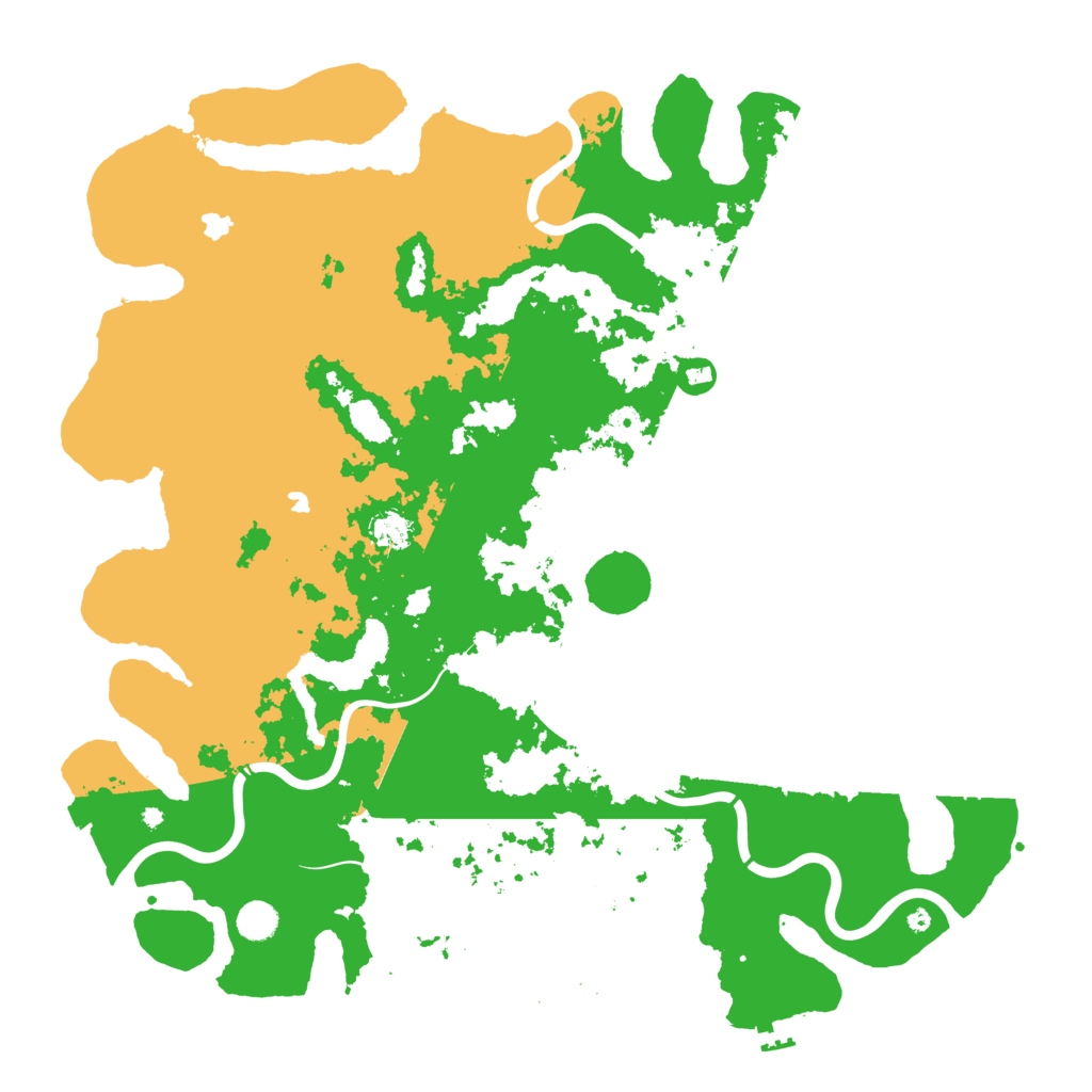 Biome Rust Map: Procedural Map, Size: 4800, Seed: 991438417