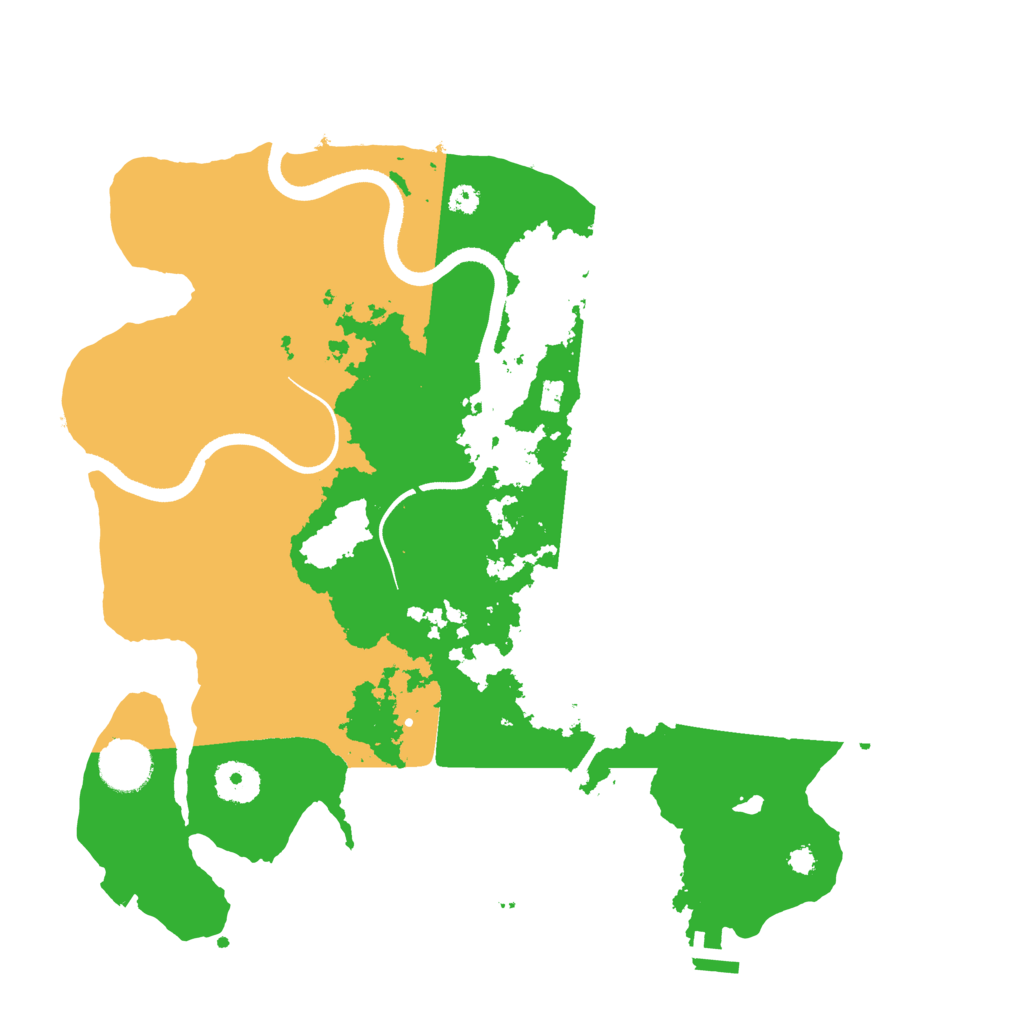 Biome Rust Map: Procedural Map, Size: 3500, Seed: 37849