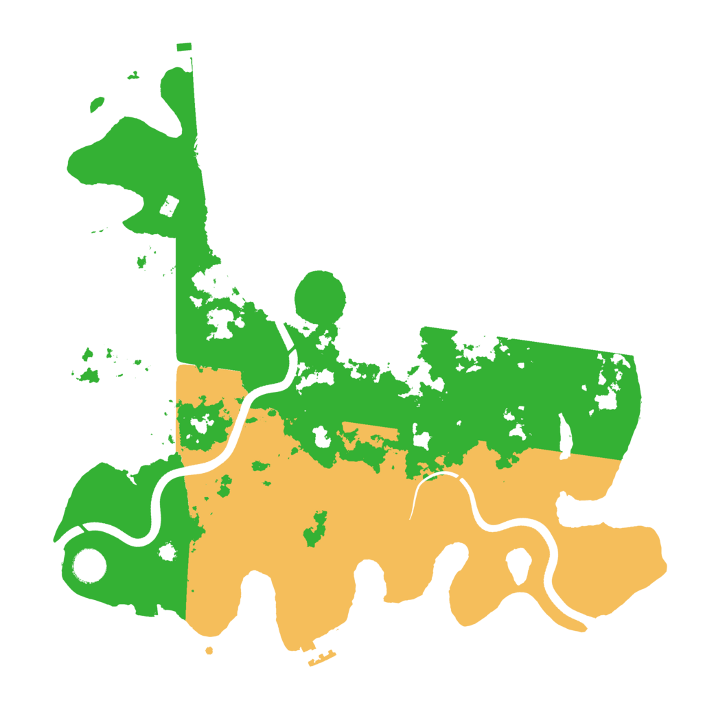 Biome Rust Map: Procedural Map, Size: 3700, Seed: 1039831974