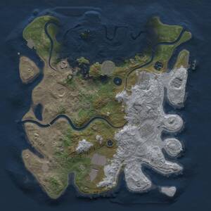 Thumbnail Rust Map: Procedural Map, Size: 3650, Seed: 1473111709, 15 Monuments