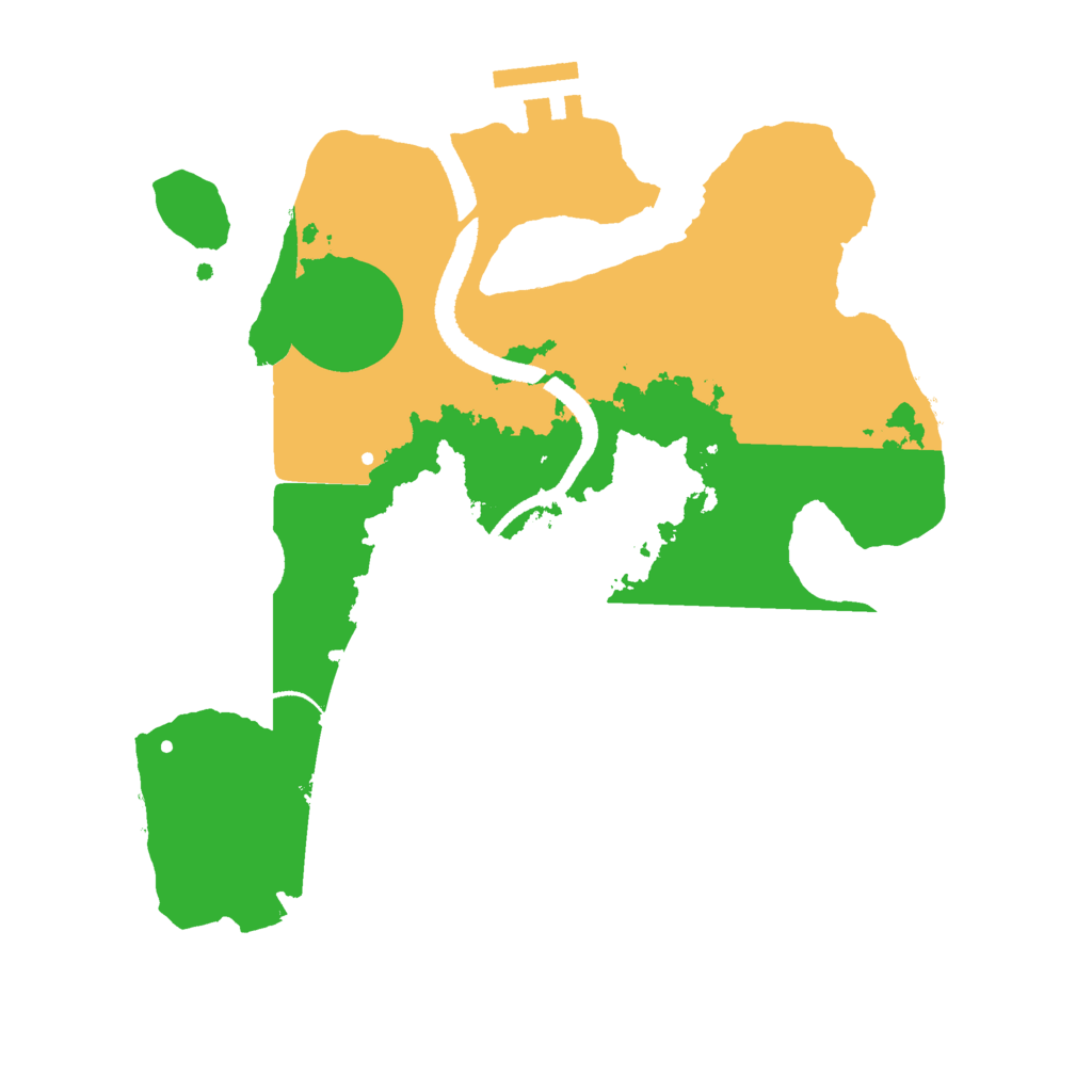 Biome Rust Map: Procedural Map, Size: 2600, Seed: 2019759957