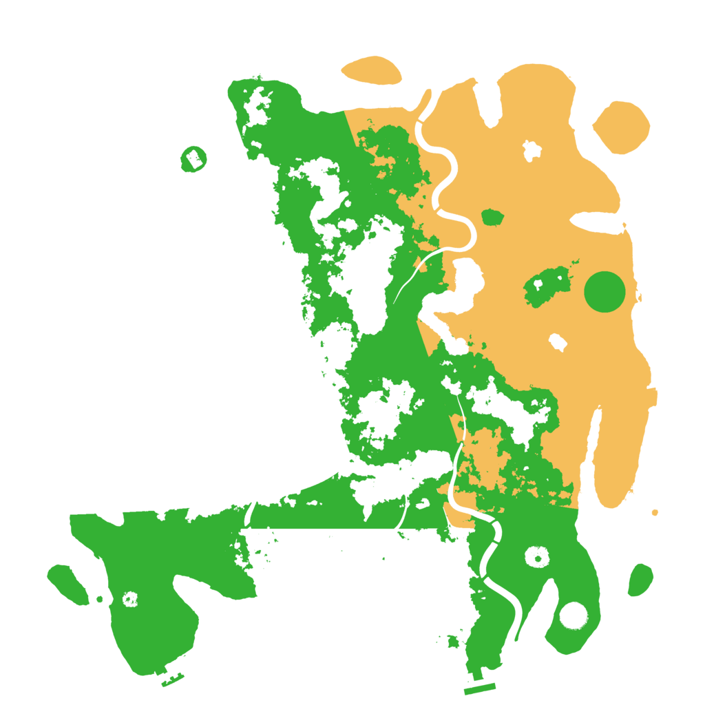 Biome Rust Map: Procedural Map, Size: 4500, Seed: 1759575573