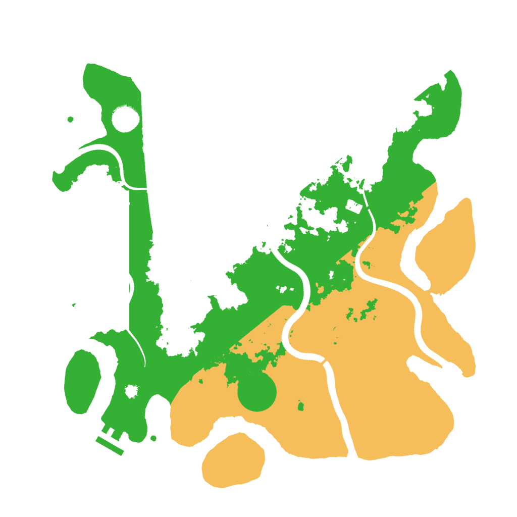 Biome Rust Map: Procedural Map, Size: 3500, Seed: 167827194