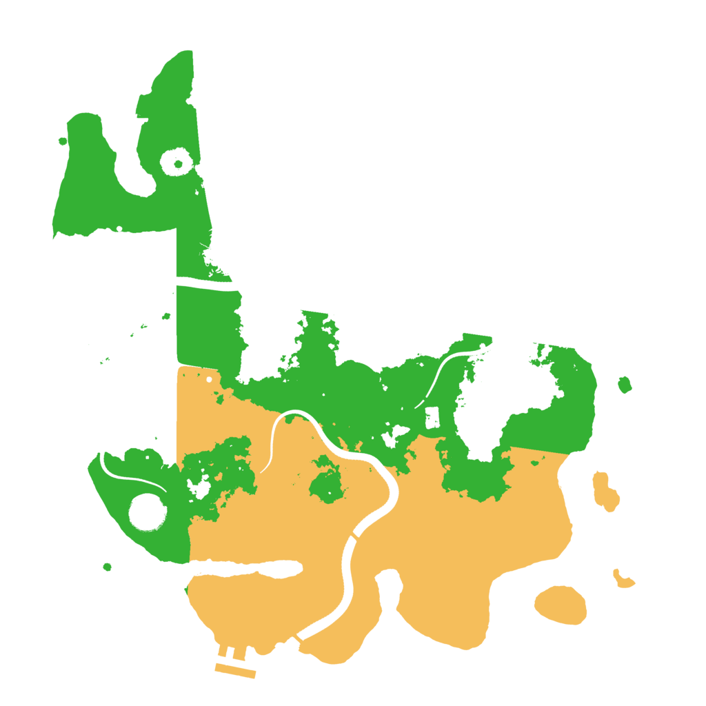 Biome Rust Map: Procedural Map, Size: 3500, Seed: 1965252727