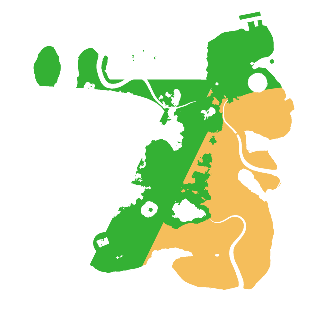 Biome Rust Map: Procedural Map, Size: 3000, Seed: 2101591514