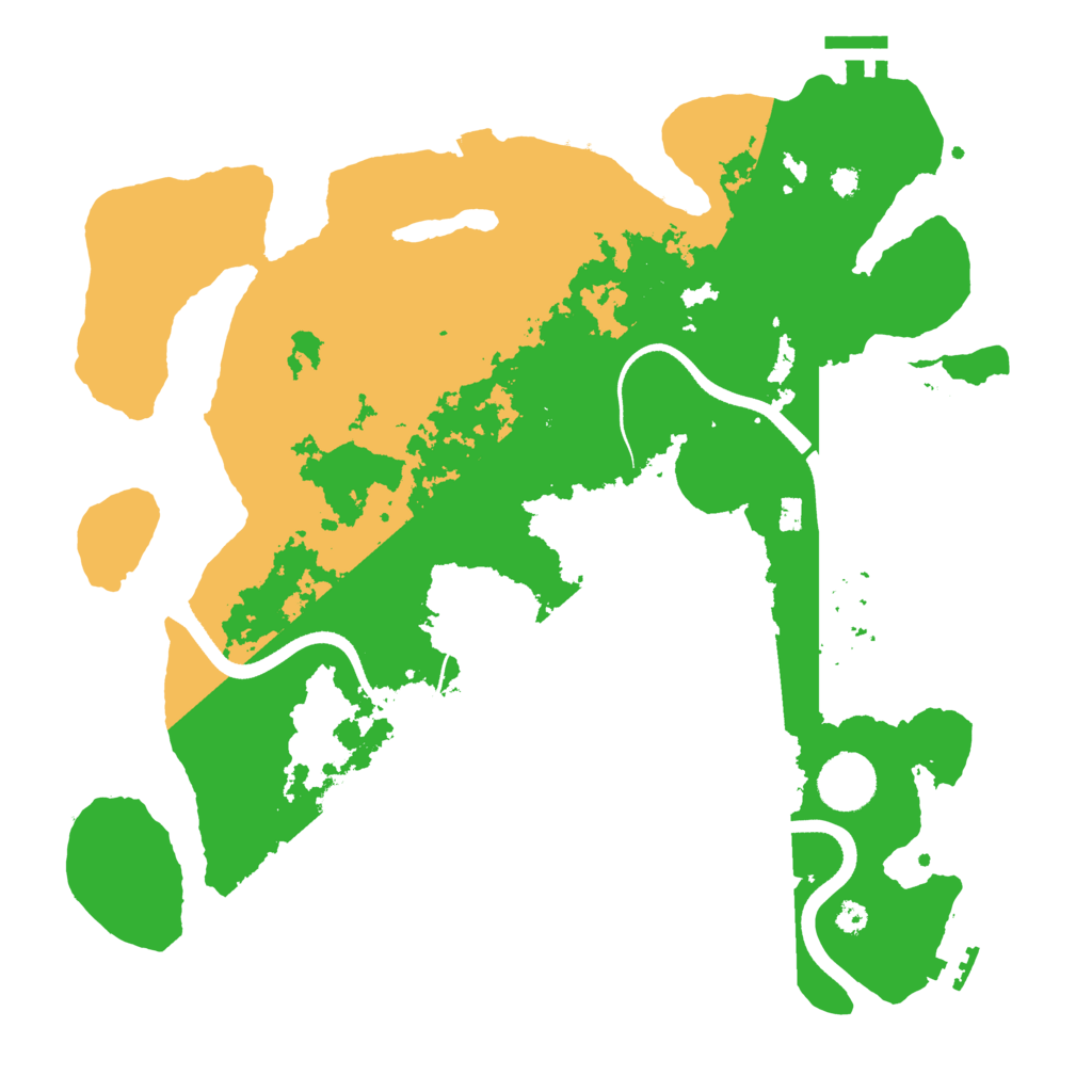 Biome Rust Map: Procedural Map, Size: 3500, Seed: 1026891834